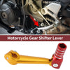 Bosuer M5 Folding Motorcycle Gear Shifter Lever Gold Tone Red Silver Tone