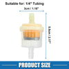 Motorcycle ATV Gas Inline Fuel Filter / 2pcs 1/4 Inch /