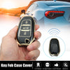 Peugeot 3008 5008 (2017-2020) Black Silicone Key Fob Case Cover