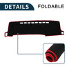 Toyota Aqua (2011-2021) - Black Red 1 Set Dashboard Cover Mat