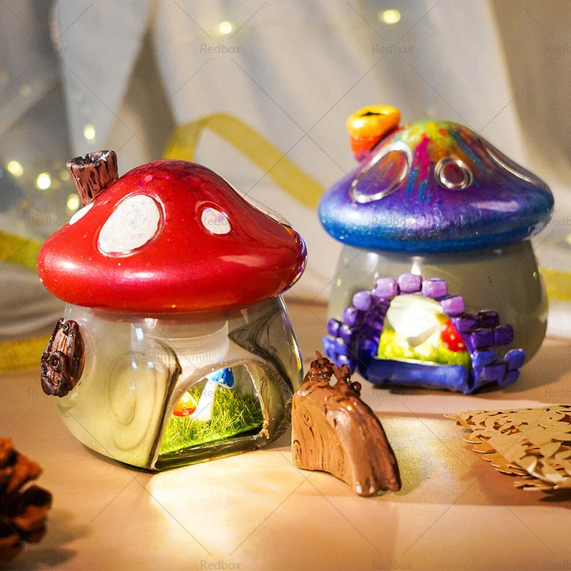 Candy Jewelry Storage Mushroom Jars Silicone Epoxy Resin Mold