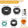 Honda DSM NBR Rubber Black Fuel Injector Seal O Ring 4 x Sets