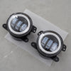 Jeep Wrangler JK TJ LJ 4" Round LED Fog Light Halo Driving Lamp Assembly