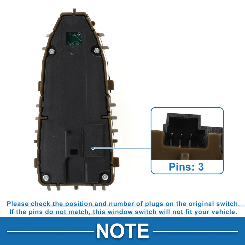 Mercedes-Benz C300 C43 Front Driver Side Power Window Switch (2015-2021)