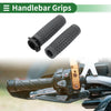 Motorcycle 7/8" 22mm Hand Grips Cover Kit TPU Dark Gray