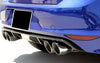 VW Golf Mk7 R Style Gloss Black Rear Bumper Diffuser (2012-2017)