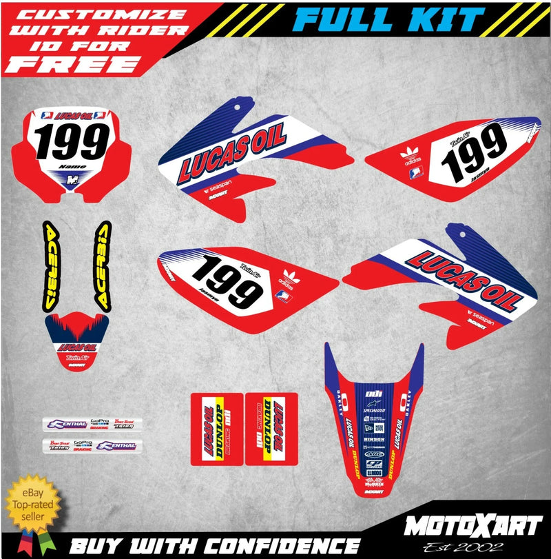 Honda CRF80 (2004-2010) ACTIVE Style Stickers Custom Graphics Full Kit