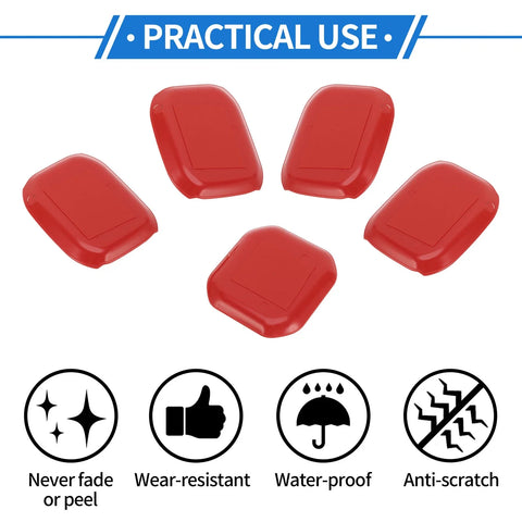 Jeep Wrangler JL (2018-2022) - ABS Red 5 Pcs Door Bowl Cover Trim