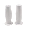 Vintage Motorcycle Handlebars White Universal 7/8" Easy-Hold Hand Grips