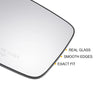 Dodge Ram 1500 Left Right White Mirror Glass Pair w/ Back Heated