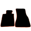 BMW X3 Series E83 SUV (2003-2010) 2 x Orange Trim AutoWin Black Floor Mats