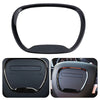 Car Steering Wheel Cover Sticker Black Carbon Fiber ABS