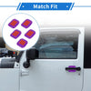 Jeep Wrangler JL (2018-2022) - ABS Purple 5 Pcs Door Bowl Cover Trim