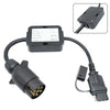 European Vehicles Trailer Light Converter 7Pin to 4Way Flat