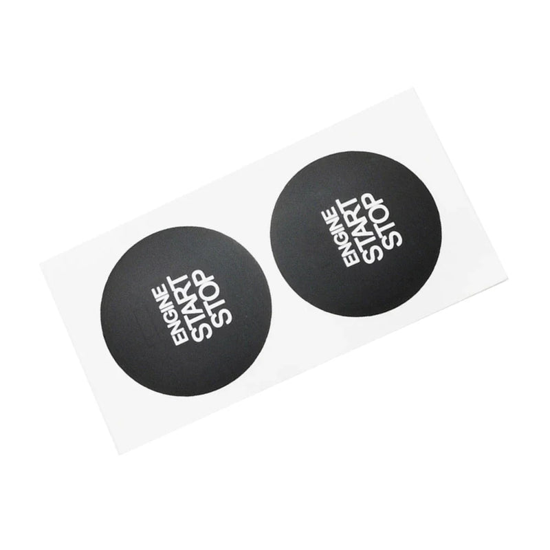 Hyundai ix35 2 x Ignition Stop Switch Button Repair Sticker Vinyl