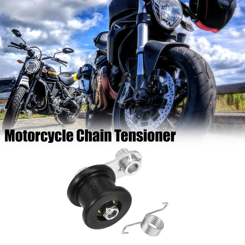 Massimo MB200 Motorcycle Chain Tensioner Adjuster Set Accessories Black