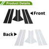 Chevy Trax Black 6 x Pillar Window Trim (2024)