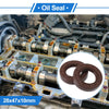 Oil Seal 28x47x10mm Brown 2 x FKM Rubber Seal Ring Rotary Shaft