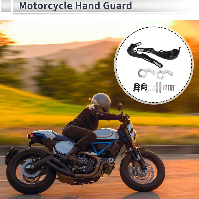 Motorcycles Set 1 Universal Hand Guard Knuckle Guard Protector Black