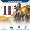 Motorcycle 7/8" 22mm Hand Grips Rubber Red Brown