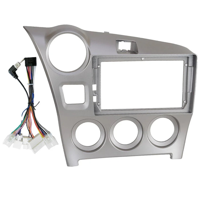 Toyota Matrix 9" 2 x Din Car Stereo Radio Frame with Harness (2009-2014)