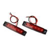 Truck Trailer RV Boat 2 x 6LED Red Sealed Turn Brake Stop Tail Light Lamp