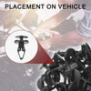 Chevrolet GMC C / K Trucks (2007-2008) 50 Pcs Front Fender Skirt Clip