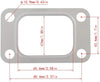 T3T4 GT35 T04E GT30 T3 Flange Turbo Manifold Exhaust Gasket 4 Bolt