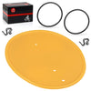 Honda Z50R Yellow Front Side Number Plate With Clips & Bands (1979–1987)