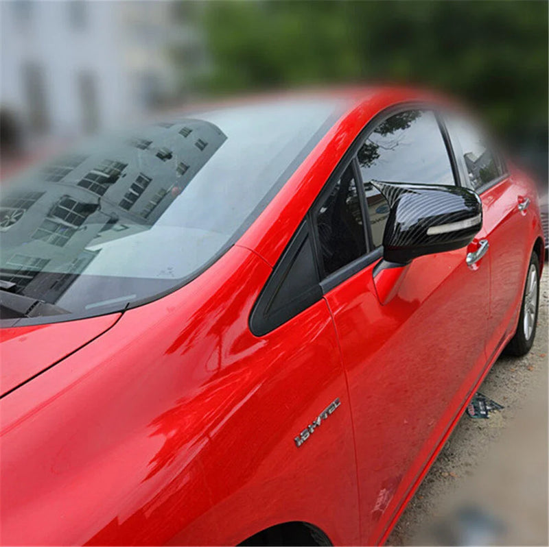 Honda Civic Carbon Fiber Ox Horn Rear View Mirror Cover (2012-2015)