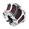 Harley Sportster XL883 XL1200 Chrome Air Cleaner Intake Filter Kit (1991+)