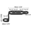 2pcs Universal Motorcycle Headlight Rearview Mirror Mounting Bracket Black