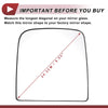 Dodge Heated Right Passenger Side Upper Tow Mirror Glass Replacement