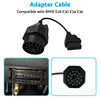 BMW E36 E38 E39 E46 20 Pin to 16 Pin OBD2 Adapter Cable (1992-2006)