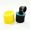 PIT QUAD DIRT BIKE ATV 35mm Yellow 90�� Angled Air Filter Pod