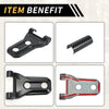 Jeep Carbon Fiber Black Front Engine Hood Hinge Cover Trim (2018-2023)