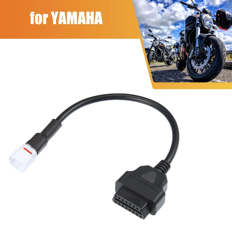Yamaha 4 x Pins OBDII Cable Cord Diagnostic Adapter Cable OBD2 Scanner