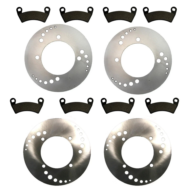 Polaris Ranger 800 Crew Front & Rear Brake Rotors & Pads (2010–2014)