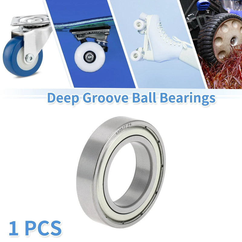 Scooter Skateboard Wheel 1 Pc Deep Groove Ball Bearing P4 25x42x9mm