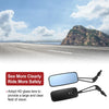 Motorcycle M8/M10 Motorcycle Rear View Mirror Black Aluminum Alloy