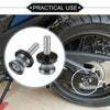 Motorbike Swingarm Spools Aluminum Alloy Titanium Tone / 1 Pair 10mm M10x1.5