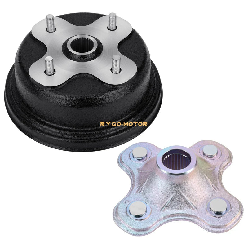Yamaha Big Bear 350 Rear Brake Drum & Wheel Hub (1996–1999)