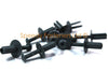 10x Grau Plastik m8 8x19mm Auto Rand Futter Stoßstange Panel Innen Schraube Clip