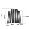 BMW X5 F15 8 x Carbon Fiber Window B Pillar Covers (2014-2018)