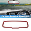 Dodge Rearview Mirror Cover ABS Red Carbon Fiber