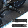 Harley 2 x Pair 10mm CNC Aluminum Motorcycle Rearsets Footrest Footpeg Bicycle