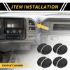 Toyota Tundra Carbon Fiber A/C Air Outlet Cover Trims (2014-2021)