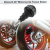 Motorcycle 11mm Aluminum Alloy Plastic Motorcycle Slider Frame Bolt 1 Set Titanium Tone