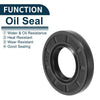 Make Model Oil Seal Rotary Shaft Seal 24x47x7mm NBR Rubber Black 5 Pcs