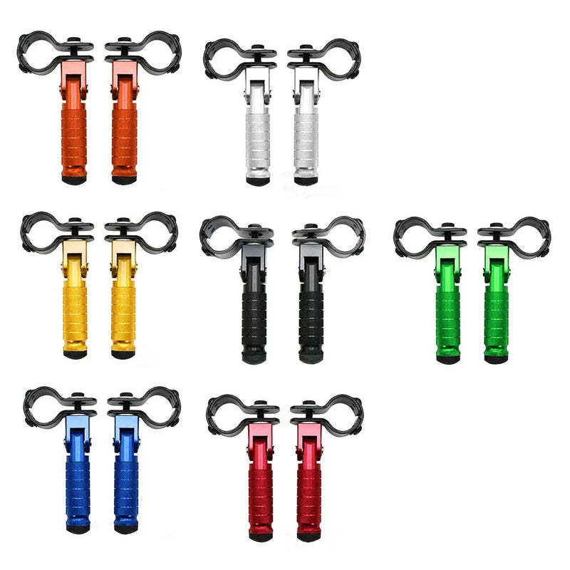 Motorbike Black CNC Folding Rearsets Foot Pegs